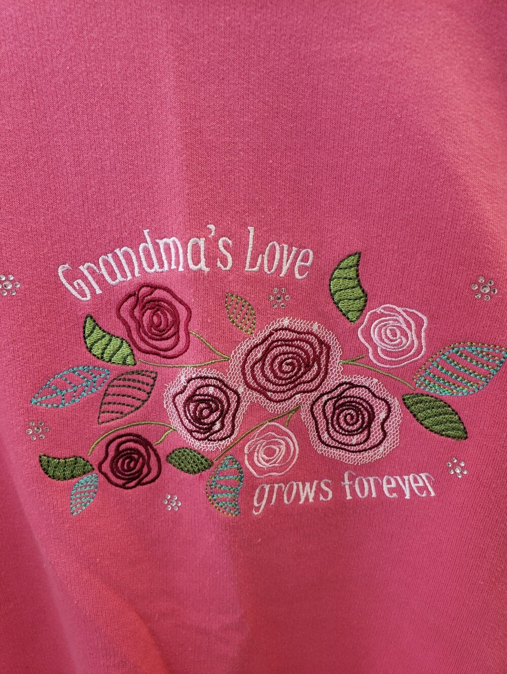 Grandma Grandmother Grandparents Floral Sweatshirt